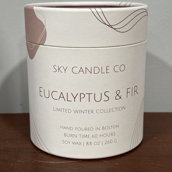 Sky Candle Company Other - Sky Candle Company Boston Limited Winter Collection Eucalyptus And Fir 60 Hour